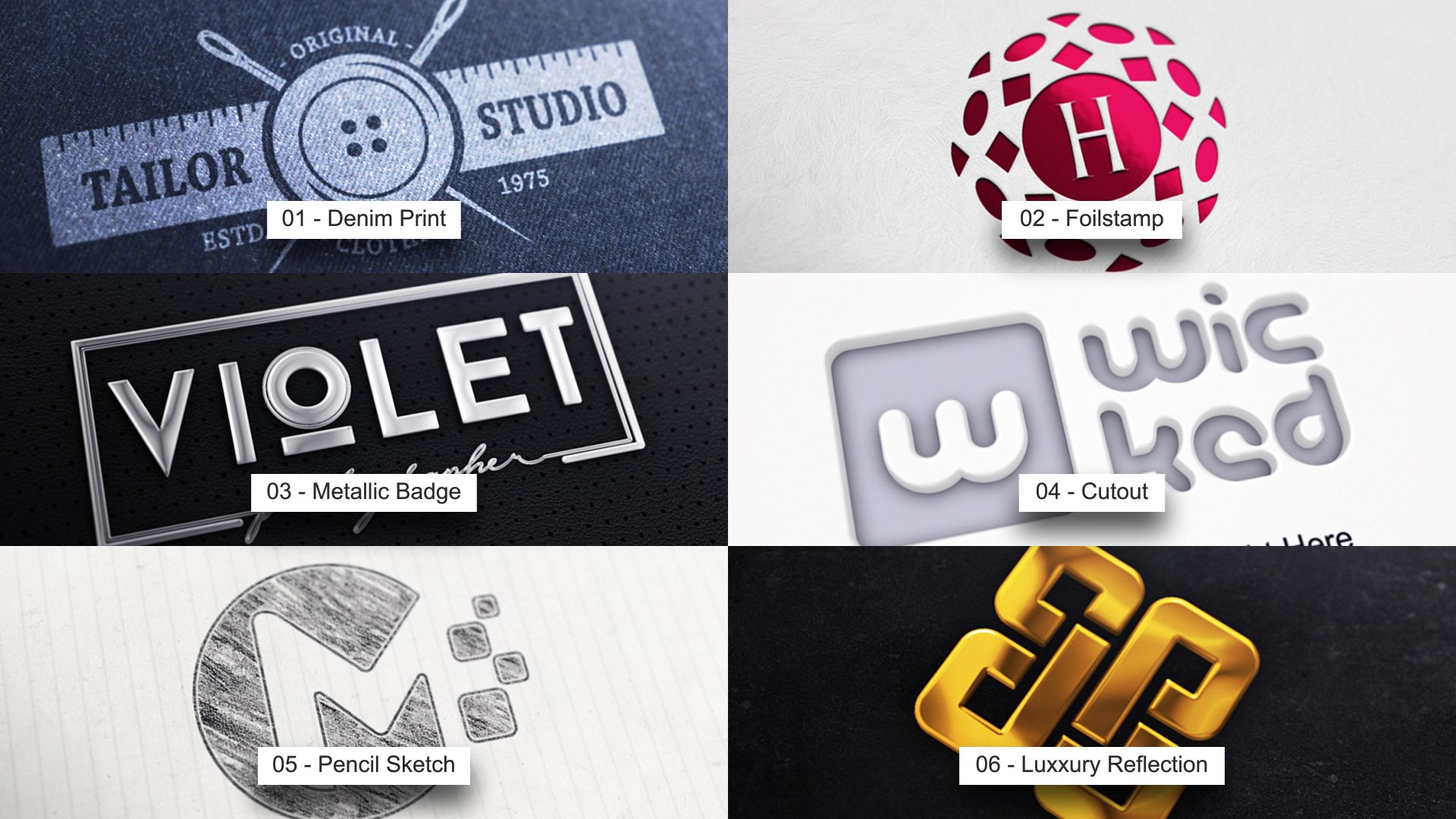 Hair Industry — mockup del logo