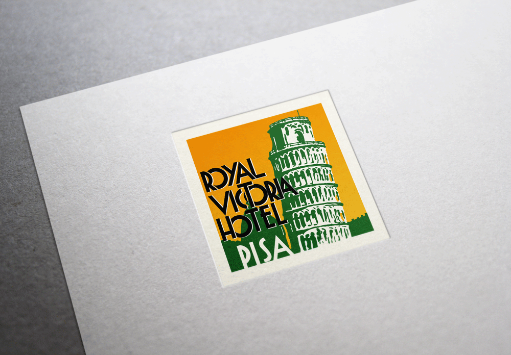 Royal Victoria Hotel brand identity e mockup