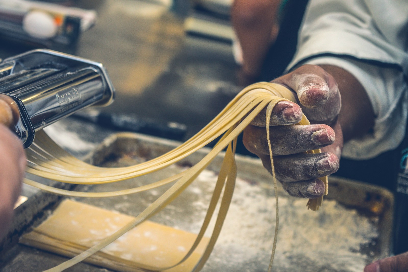 Controllo del taglio delle tagliatelle