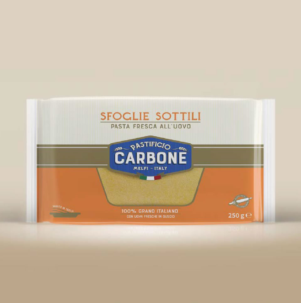 Thin pasta sheets