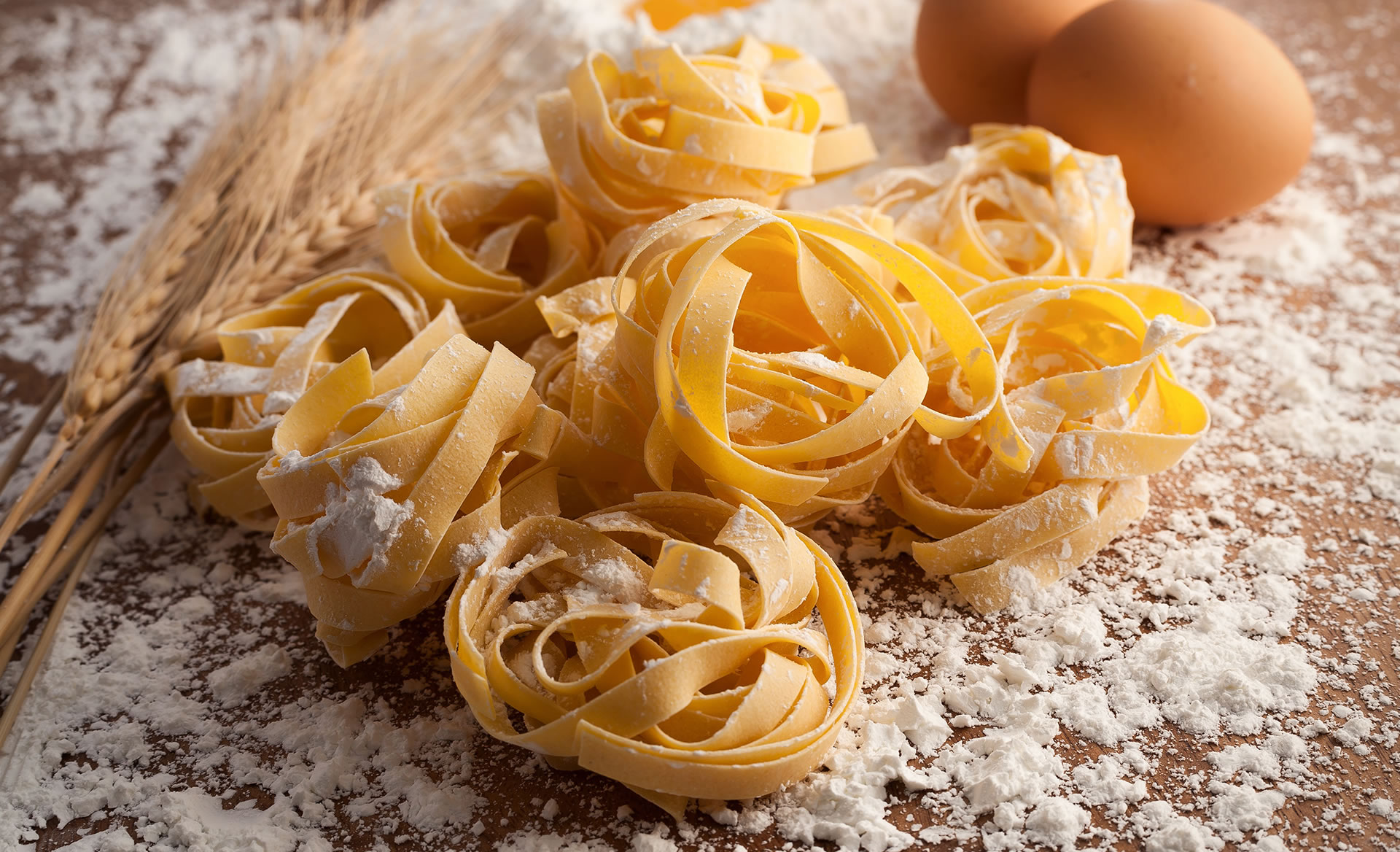 Fresh egg tagliatelle