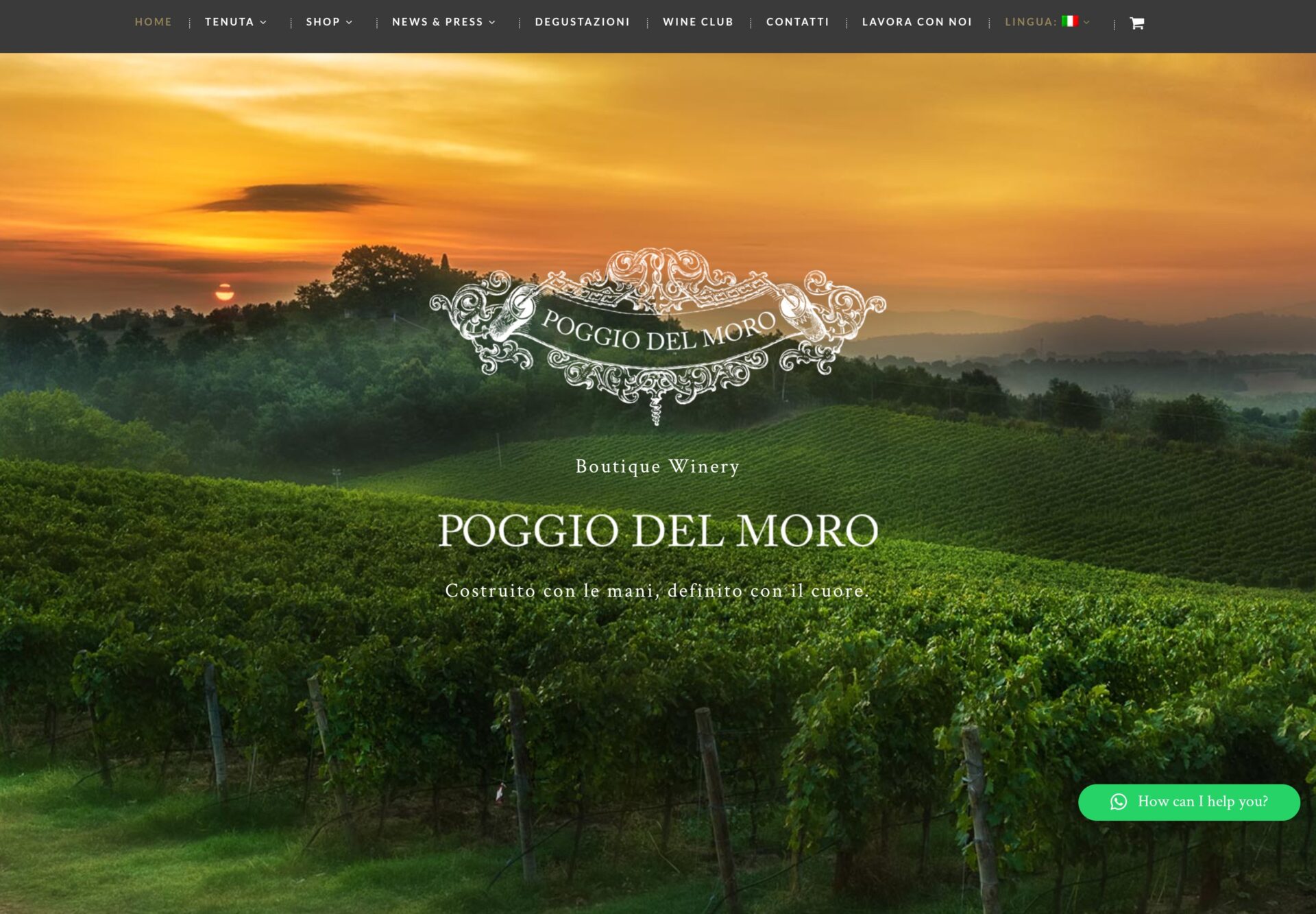 Poggio del Moro sito desktop