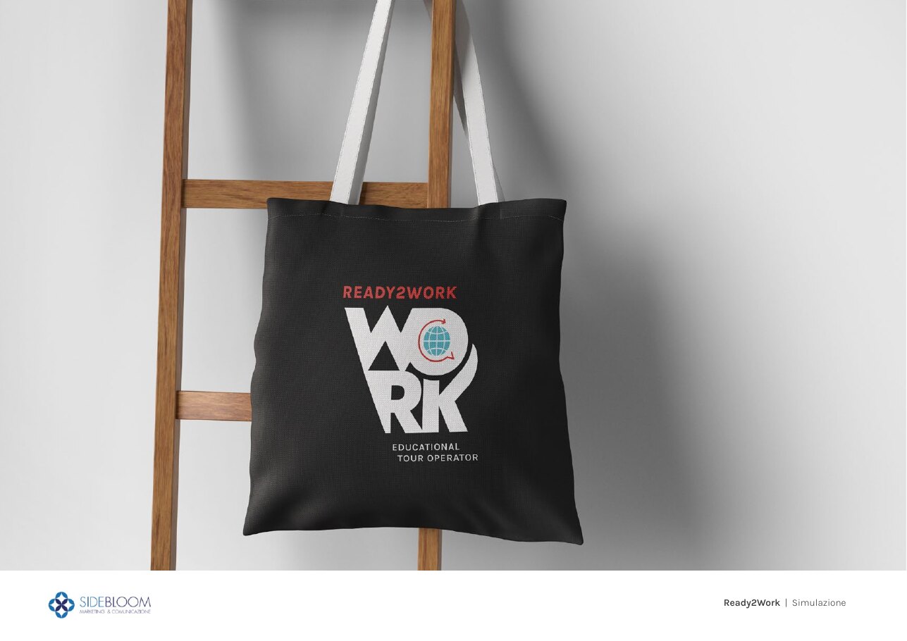 Ready2Work — brand identity 07 — shopper mockup