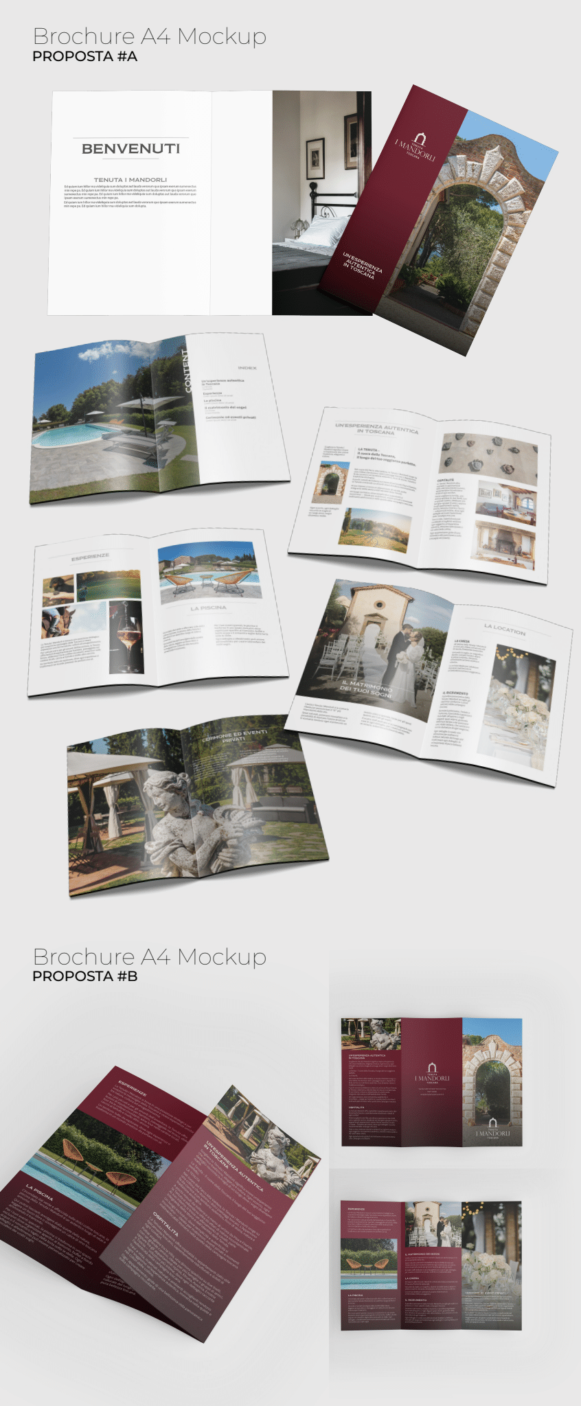 Mockup brochure Tenuta I Mandorli