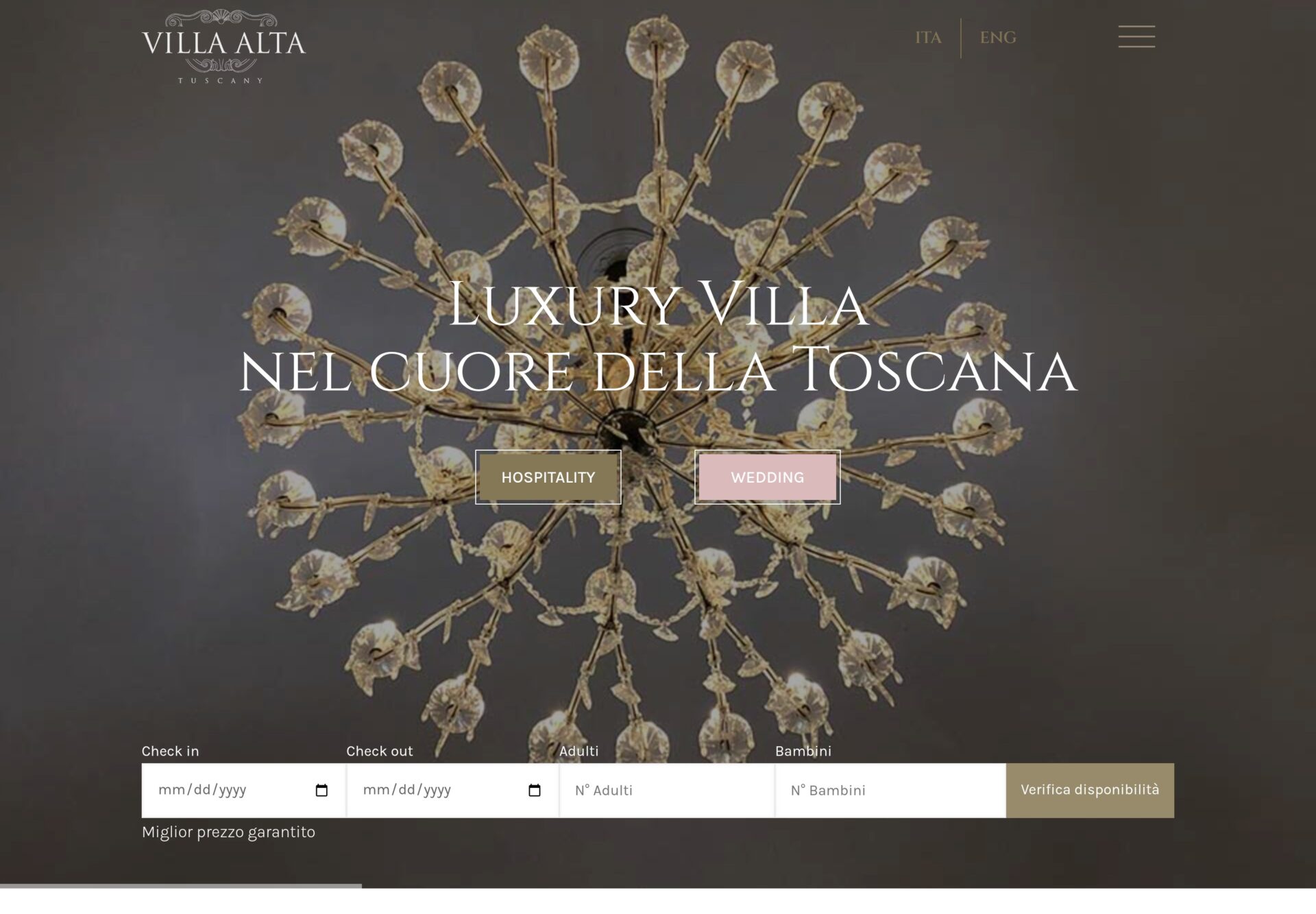 Villa Alta sito desktop