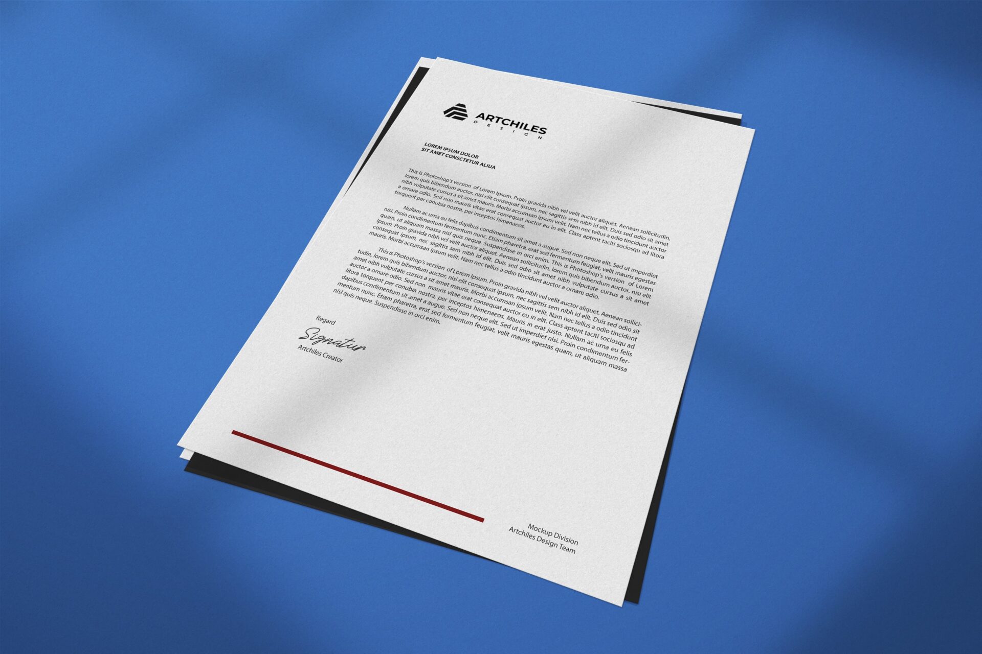 Villa Alta stationery mockup